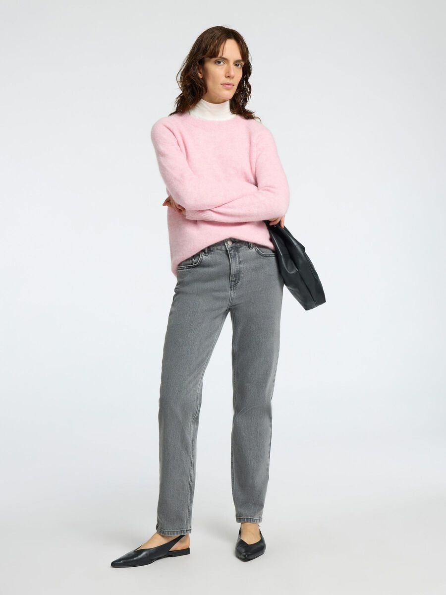 Lulu Strikket Genser - Rosa/ Bleached Mauve